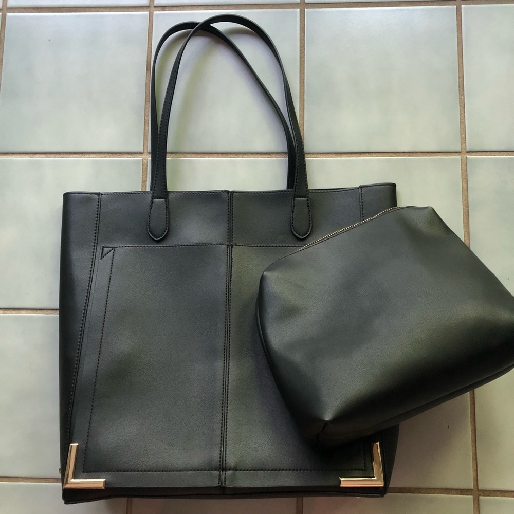 NWOT Steve Madden Black Cori Tote